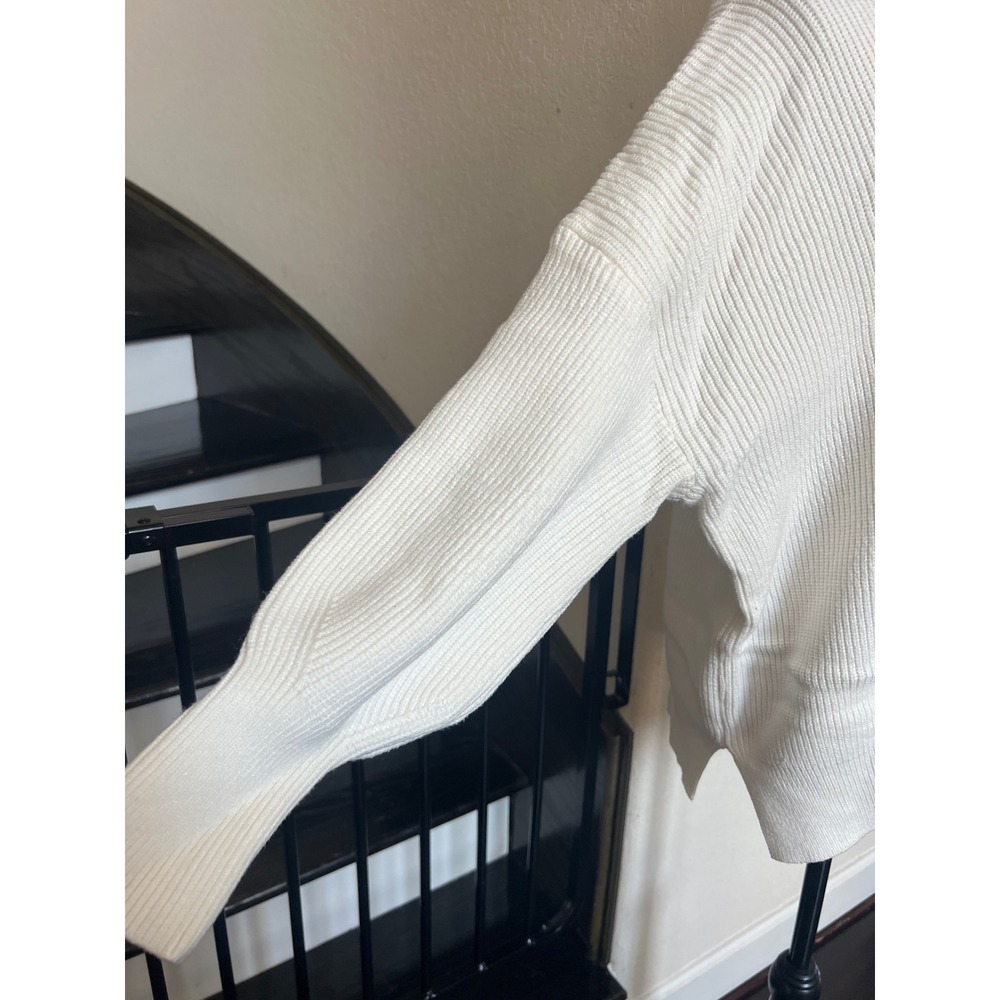 Oversized Cream Ribbed Sweater small - Picture 4 of 7